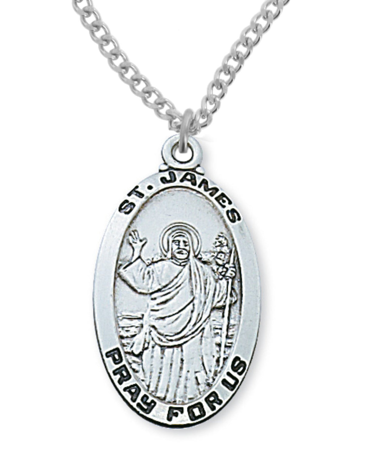 St. James Medal Sterling Silver for Men