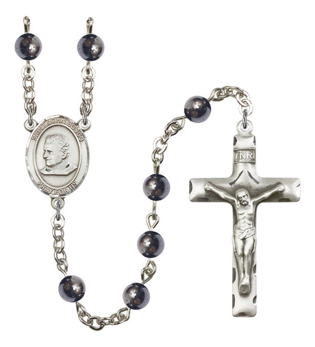 St. John Bosco Silver Plated Rosary for Men