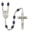 St. John Vianney Silver Plated Rosary for Men