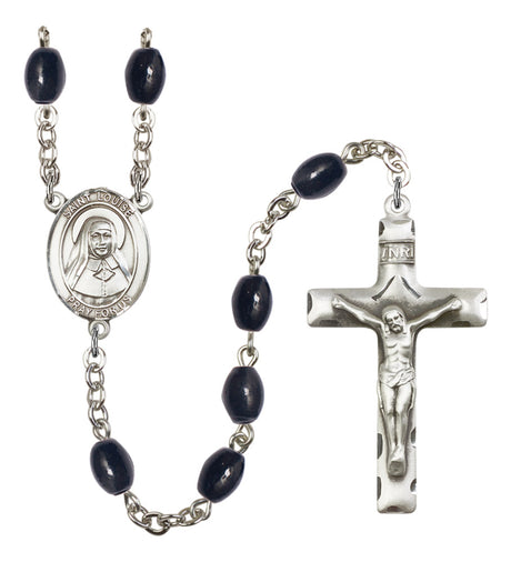 St. Louise de Marillac Silver Plated Rosary for Men