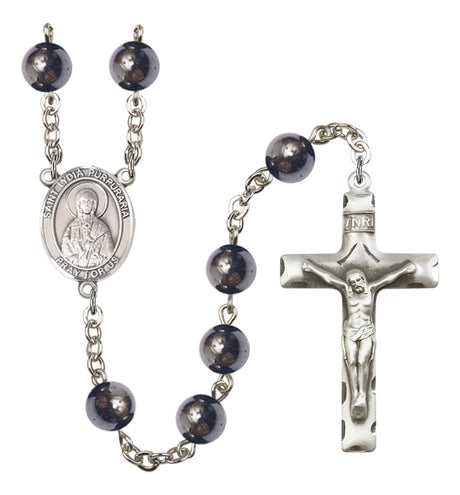 St. Lydia Purpuraria Silver Plated Rosary for Men