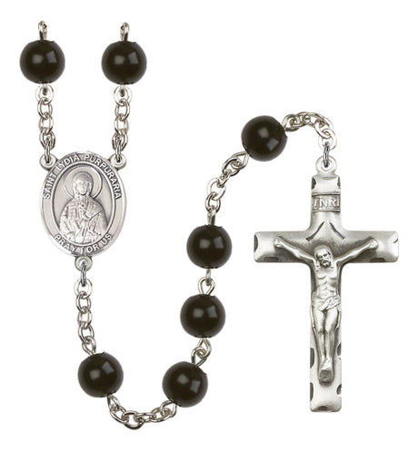 St. Lydia Purpuraria Silver Plated Rosary for Men