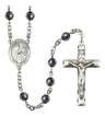 St. Margaret Mary Alacoque Silver Plated Rosary for Men
