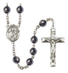 St. Martin de Porres Silver Plated Rosary for Men