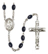 St. Maurus Silver Plated Rosary for Men