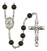 St. Maximilian Kolbe Silver Plated Rosary for Men