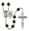 St. Michael Coast Guard Silver Plated Rosary for Men