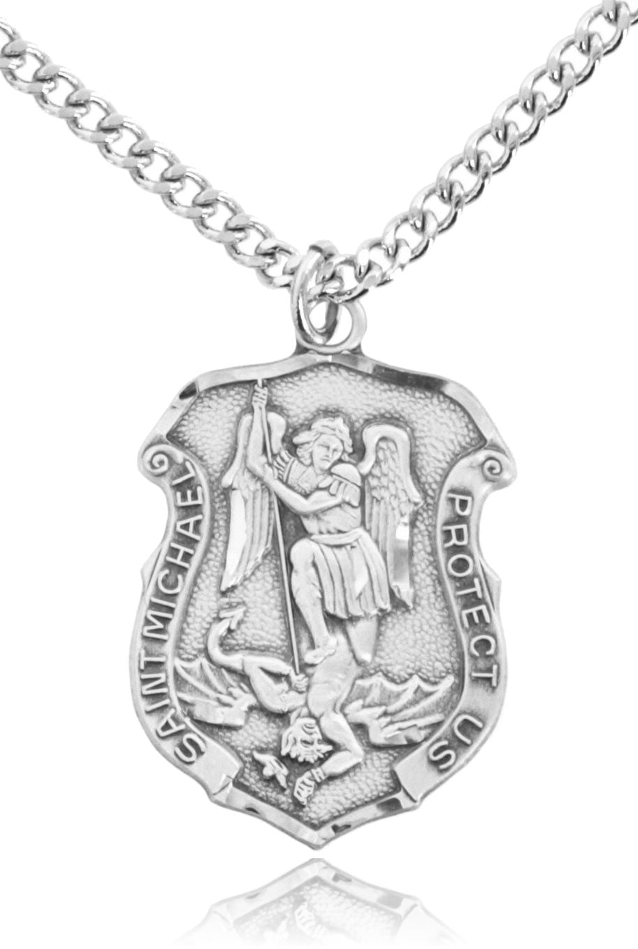 St. Michael Medal with Shield Shape