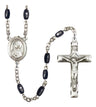 St. Monica Silver Plated Rosary for Men