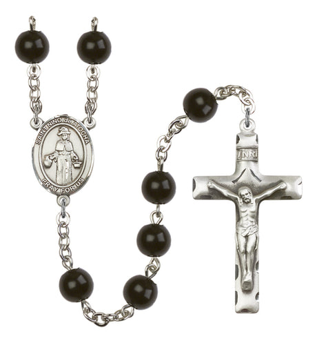 St. Nino de Atocha Silver Plated Rosary for Men
