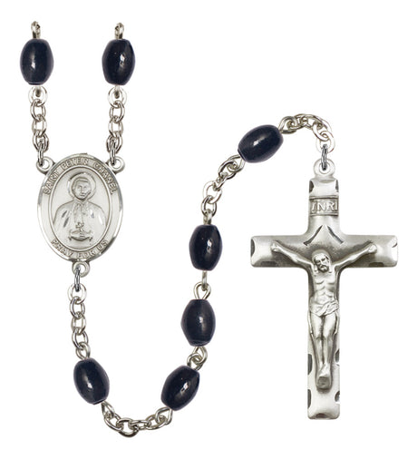 St. Peter Chanel Silver Plated Rosary for Men