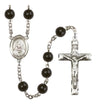 St. Rafka Silver Plated Rosary for Men
