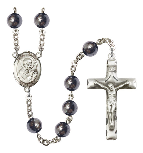 St. Robert Bellarmine Silver Plated Rosary for Men