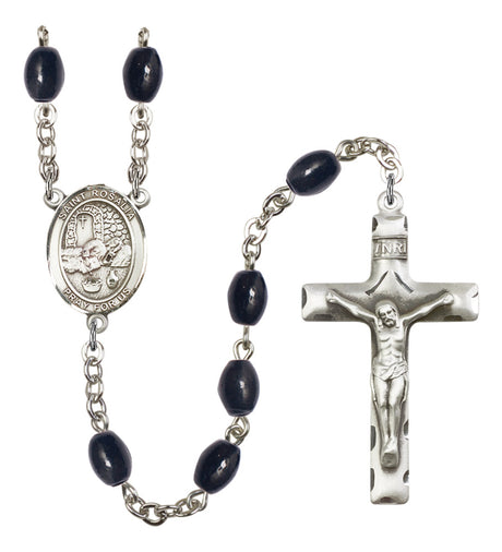 St. Rosalia Silver Plated Rosary for Men