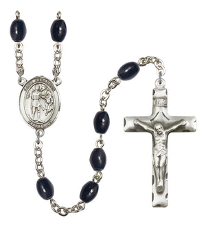 St. Sebastian Silver Plated Rosary for Men