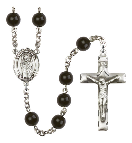 St. Stanislaus Silver Plated Rosary for Men