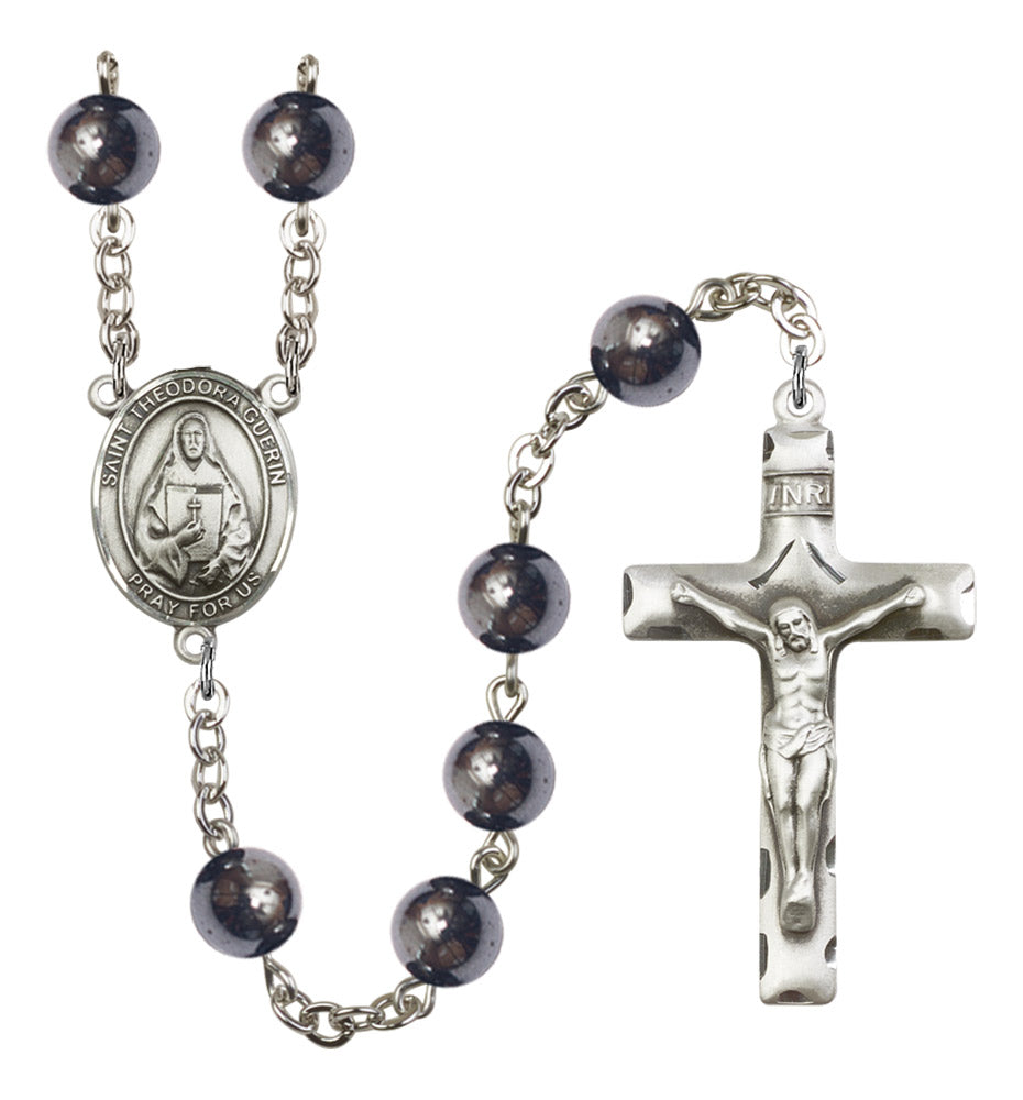 St. Theodora Silver Plated Rosary for Men