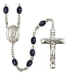 St. Victor of Marseilles Silver Plated Rosary for Men