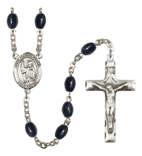 St. Vincent Ferrer Silver Plated Rosary for Men