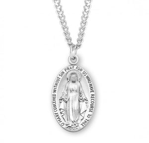 Traditional Miraculous Medal Necklace for Women