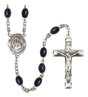 Virgen del Carmen Silver Plated Rosary for Men