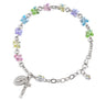 Multi Color Finest Austrian Crystal Butterfly Beads Rosary Bracelet