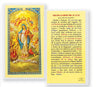 Oracion A La Madre Sma.De Luz Laminated Spanish Prayer Card