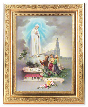 Our Lady of Fatima 6x8 Print Under Glass