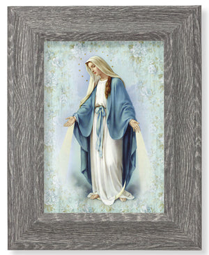 Our Lady of Grace 7x9 Gray Oak Frame