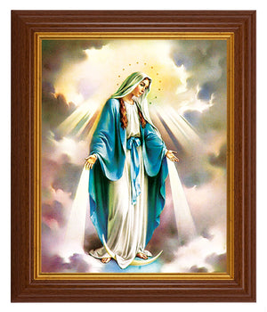 Our Lady of Grace 8x10 Textured Artboard Dark Walnut Frame