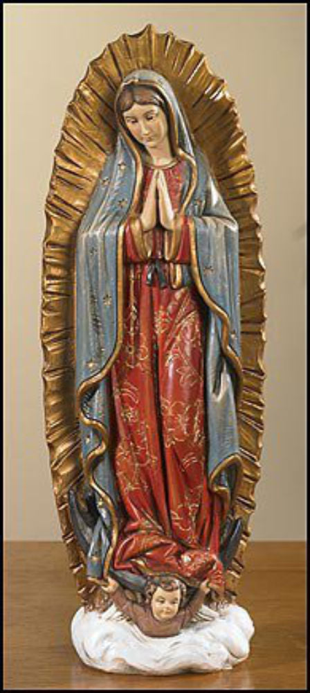 Our Lady of Guadalupe 9 Inch High Statue