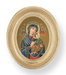 Our Lady of Perpetual Help Small 4.5 Inch Oval Framed Print