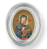 Our Lady of Perpetual Help Small 4.5 Inch Oval Framed Print