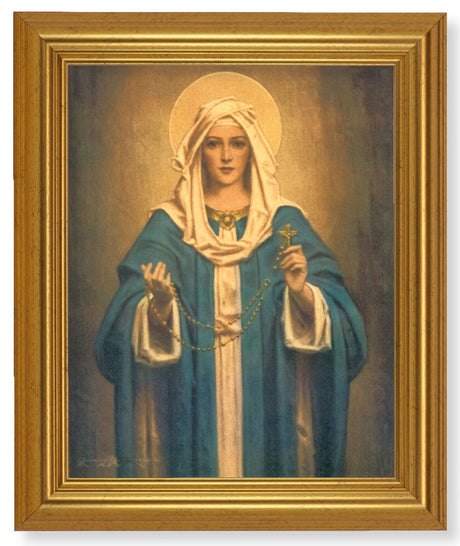 Our Lady of the Rosary 8x10 Framed Print Under Glass