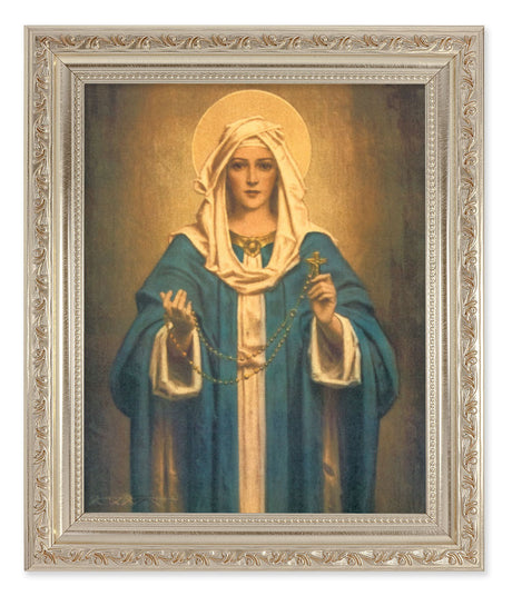 Our Lady of the Rosary 8x10 Framed Print Under Glass