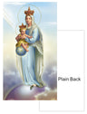 Our Lady of Victory Plain Back Prayer Card - 100 Pack