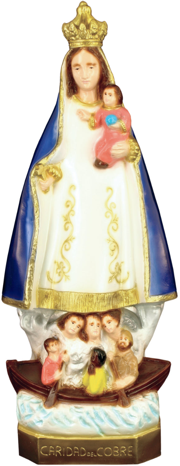 Plastic Our Lady of Charity Statue - 24 inch