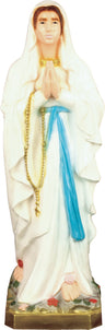 Plastic Our Lady of Lourdes Statue - 24 inch