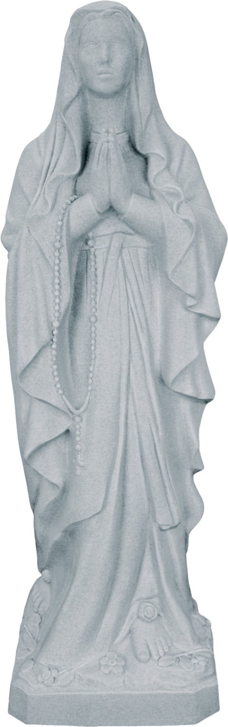 Plastic Our Lady of Lourdes Statue - 24 inch