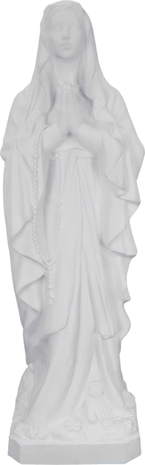 Plastic Our Lady of Lourdes Statue - 24 inch