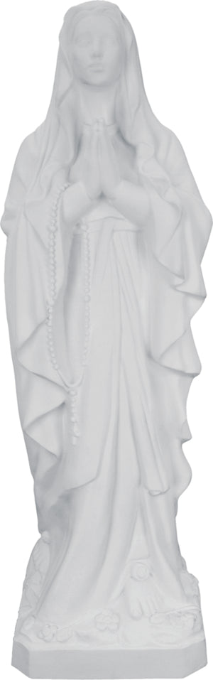 Plastic Our Lady of Lourdes Statue - 24 inch