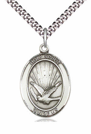 Holy Spirit Guide Us Oval Pendant Necklace