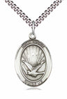Holy Spirit Guide Us Oval Pendant Necklace
