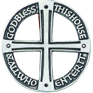 God Bless This House And All Who Enter It Wall Plaque - 2.75 inches