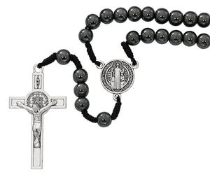 Hematite St. Benedict Rosary