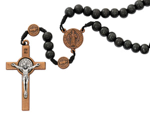 Copper St. Benedict Wood Rosary
