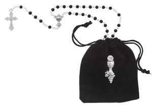 Boys First Communion Rosary and Pin Set