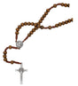 Brown Wood St. Benedict Necklace