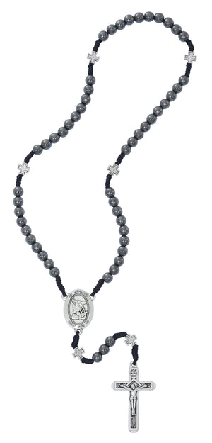 Hematite Corded Rosary