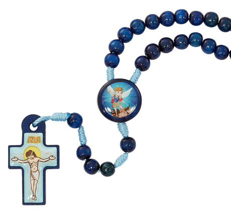 Kids Blue Wood Rosary